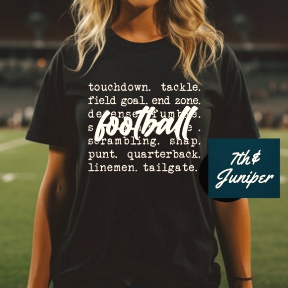 Football subway tile graphic t-shirt. New you pick size. Unisex - Picture 1 of 2